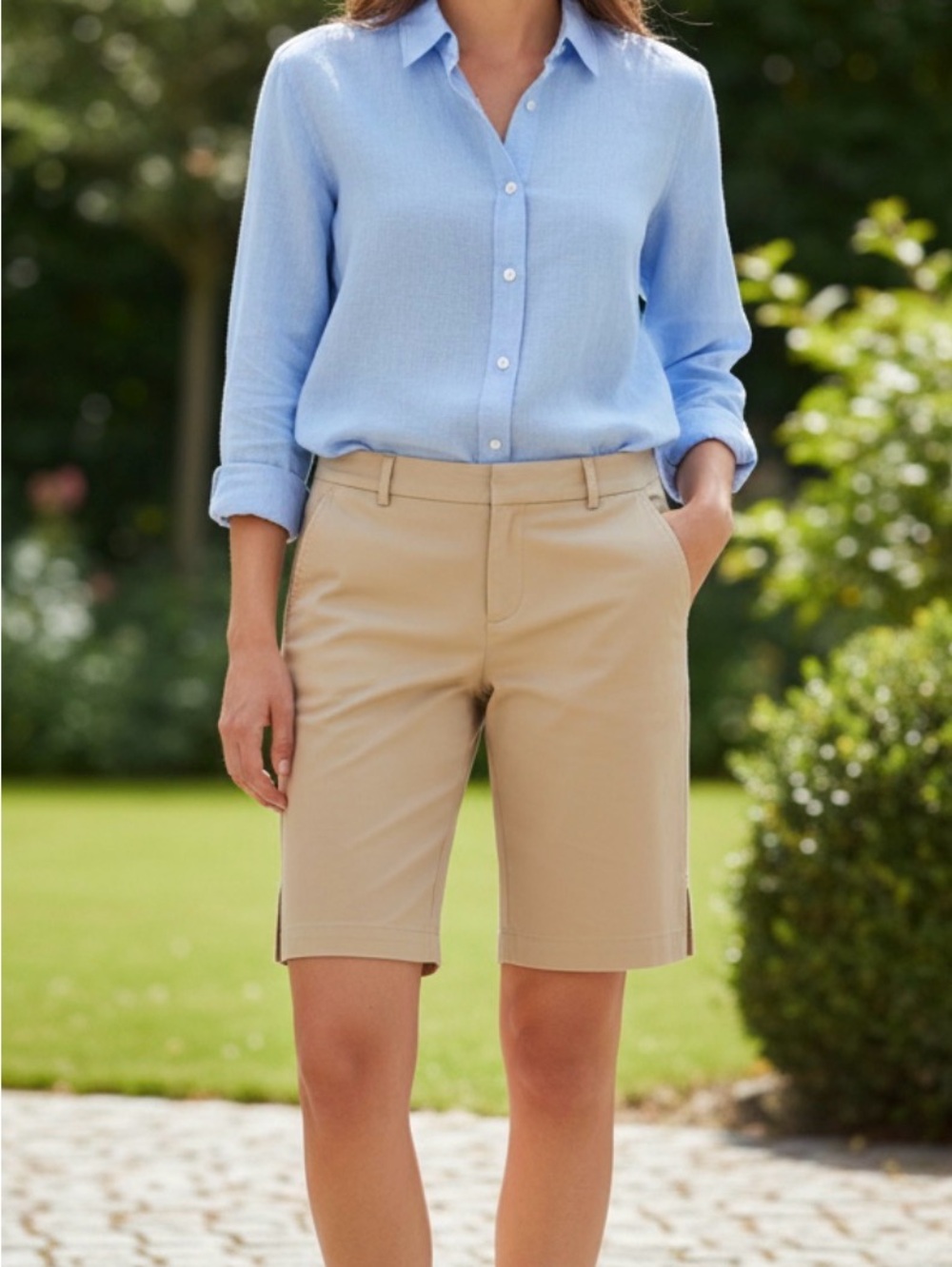 Talbots Women's Khaki Bermuda Shorts